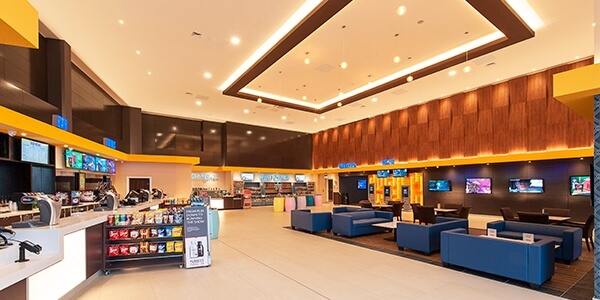 The lobby at REEL Cinema Chorley