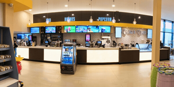 The lobby at REEL Cinema Rochdale